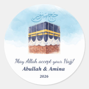 Hajj Mabroor Personalisierter Aufkleber & Etikett