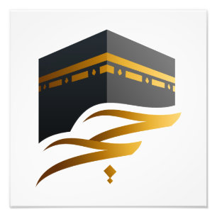 Hajj Mabrour, Heilige Kaaba in Mekka Saudi-Arabien Fotodruck