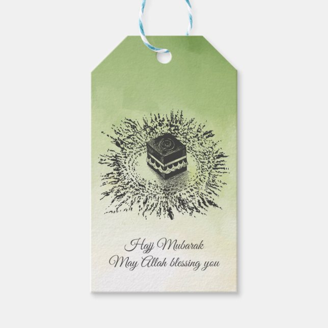 Hajj Mubarak, Heiliger Kaaba in Mekka, Saudi-Arabi Geschenkanhänger (Vorderseite)