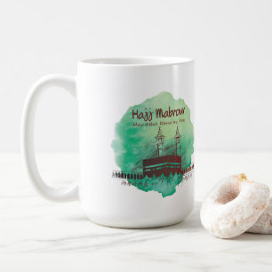 Hajj Mubarak, Heiliger Kaaba in Mekka, Saudi-Arabi Kaffeetasse