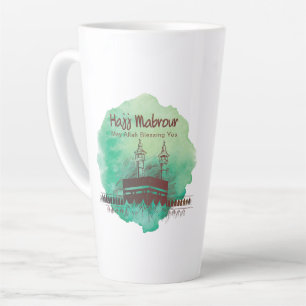 Hajj Mubarak, Heiliger Kaaba in Mekka, Saudi-Arabi Milchtasse