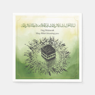 Hajj Mubarak, Heiliger Kaaba in Mekka, Saudi-Arabi Serviette