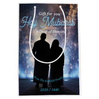 Hajj Mubarak Personalized gift  For Hajj Mittlere Geschenktüte