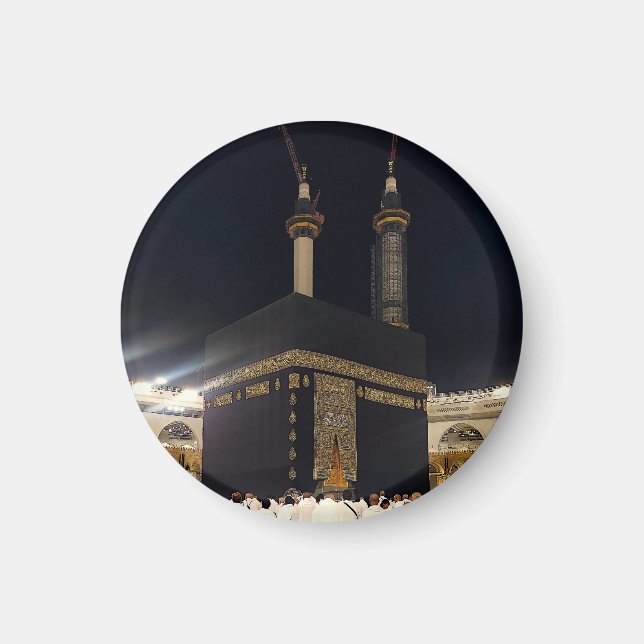 Hajj Pilgrims in Fajr, Kaaba, Mekka, Saudi-Arabien Magnet (Vorne)