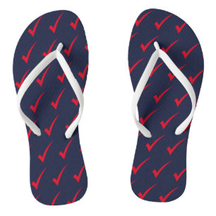Häkchen-Symbol-Muster-Flip-Flops Flip Flops