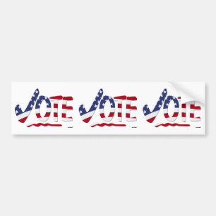 Häkchen WÄHLEN Sie mit der US-Flagge Autoaufkleber