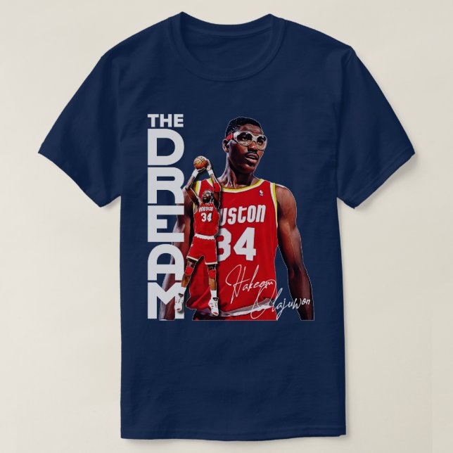 Hakeem The Dream Olajuwon Fan Design T-Shirt (Design vorne)