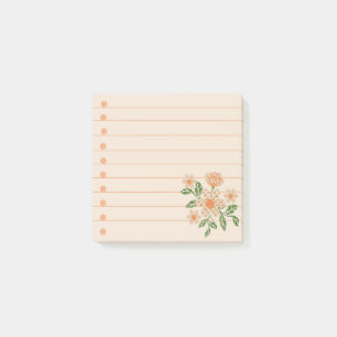 Häkel-Effekt Blumen Post-it Klebezettel