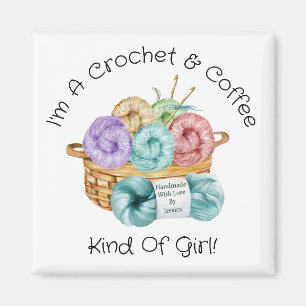 Häkel Mädchen Personalized Magnet