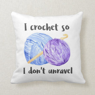 Häkelarbeit-Bälle des Garns Kissen