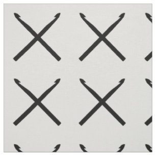 Häkelarbeit-Haken-Handwerks-Kreuz-Schwarzes Stoff