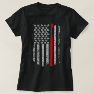 Häkelarbeit - USA - Flaggen-T - Shirt