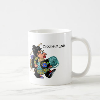 Häkelarbeit-y Dame Mug Kaffeetasse