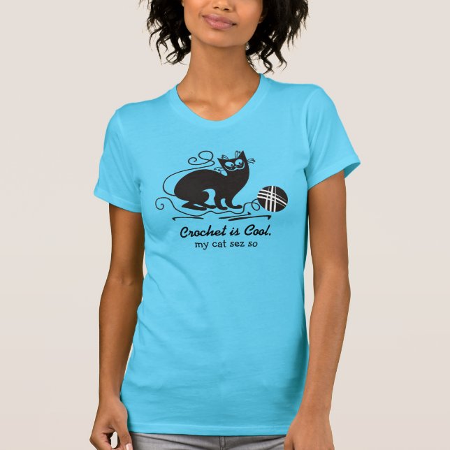 Häkelarbeithaken der kundenspezifische Farbyarn T-Shirt (Vorderseite)