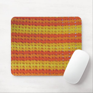 Häkelarbeitmuster - orange Muscheln Mousepad