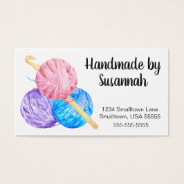 Häkelbügel und Garne handgefertigt