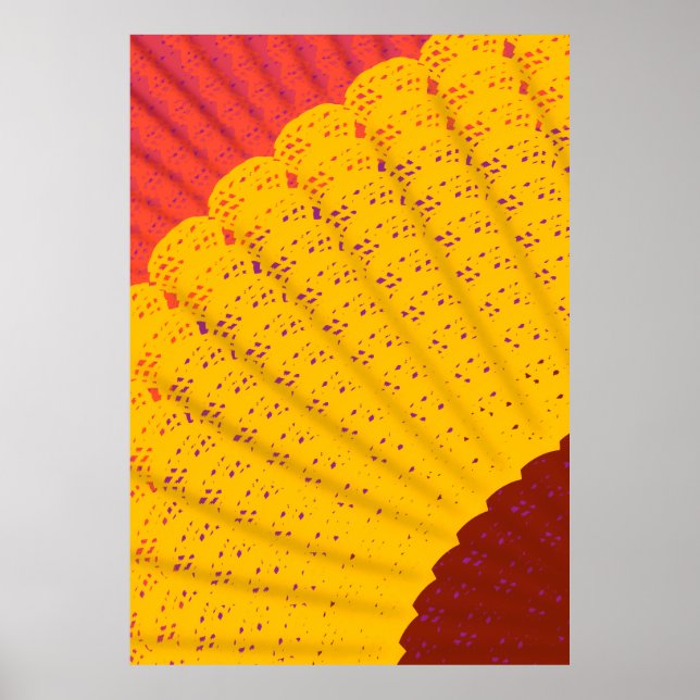 Häkeldeckchen, Fächer  Poster (Vorne)