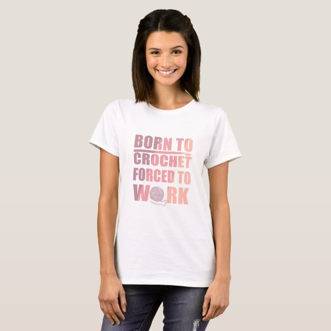 Häkelgeschenk lustiges Häkelangebot T-Shirt (Vorne ganz)