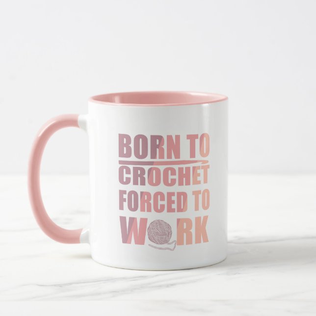 Häkelgeschenk lustiges Häkelangebot Tasse (Links)