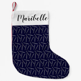 Häkelhaken drucken + Imitate benennen Silver Navy  Kleiner Weihnachtsstrumpf