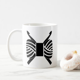 Häkelhaken und Garnbaukunst Kaffeetasse