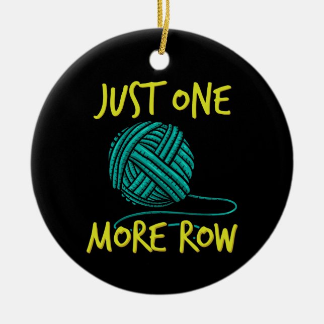 Häkelknittern Keramik Ornament (Vorne)