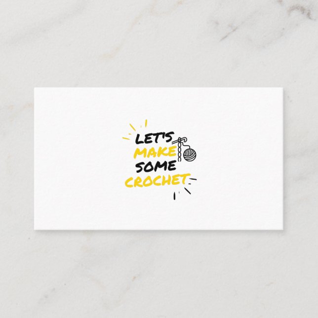 Häkelmacher Telefonnummerkarte (Vorderseite)