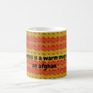 Häkelmuster - Warmer Afghan-Mug (#2) Kaffeetasse