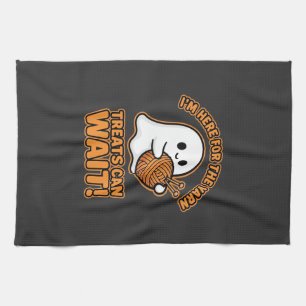 Häkeln Geister Garn Halloween Design Geschirrtuch
