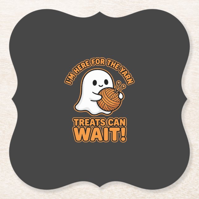 Häkeln Geister Garn Halloween Design Untersetzer (Vorderseite)