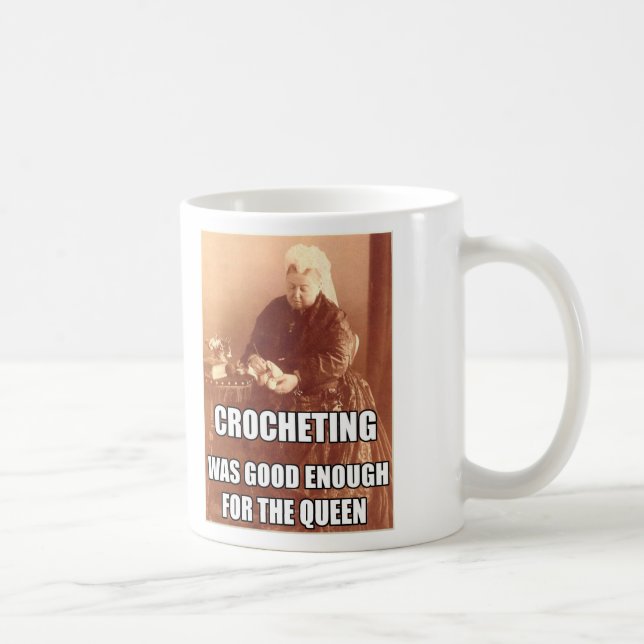 Häkeln: Gut genug für die Königin Kaffeetasse (Rechts)