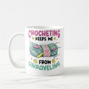 Häkeln hält mich davon ab, mein Stricken aufzulöse Kaffeetasse