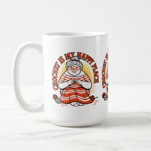 Häkeln Ist Mein Glücklicher Ort – Fröhliche Oma Kaffeetasse