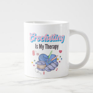 Häkeln ist meine Therapie - Garnkunst Jumbo-Tasse