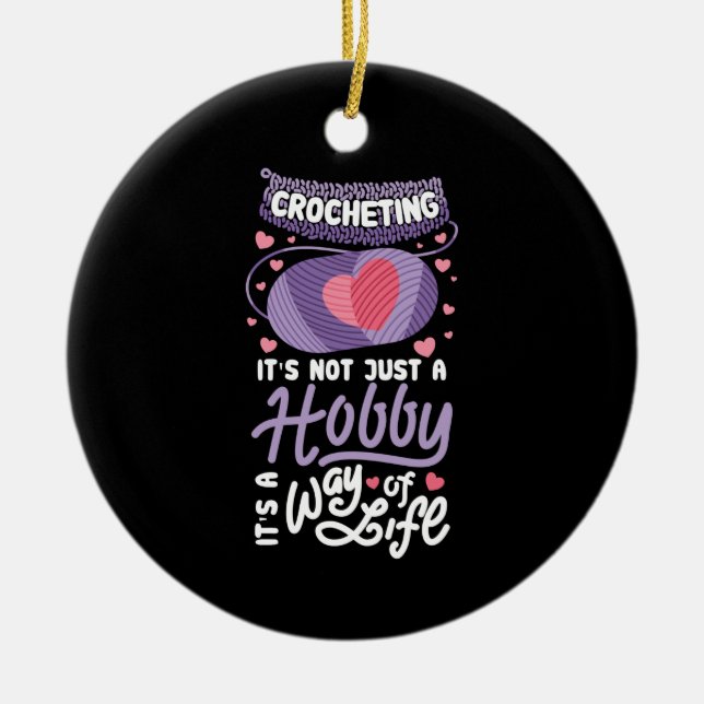 Häkeln Keramik Ornament (Vorne)