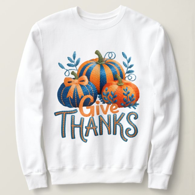 Häkeln mit Latch-Hook-Garn - Dankeschön  Sweatshirt (Design vorne)