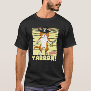 Häkeln Pun Piratenkatze Mit Haken Häkelnder T-Shirt