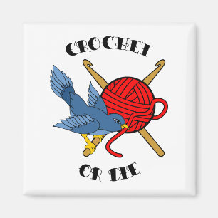 Häkeln Sie oder die Tätowierung Magnet