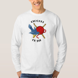 Häkeln Sie oder die Tätowierung T-Shirt