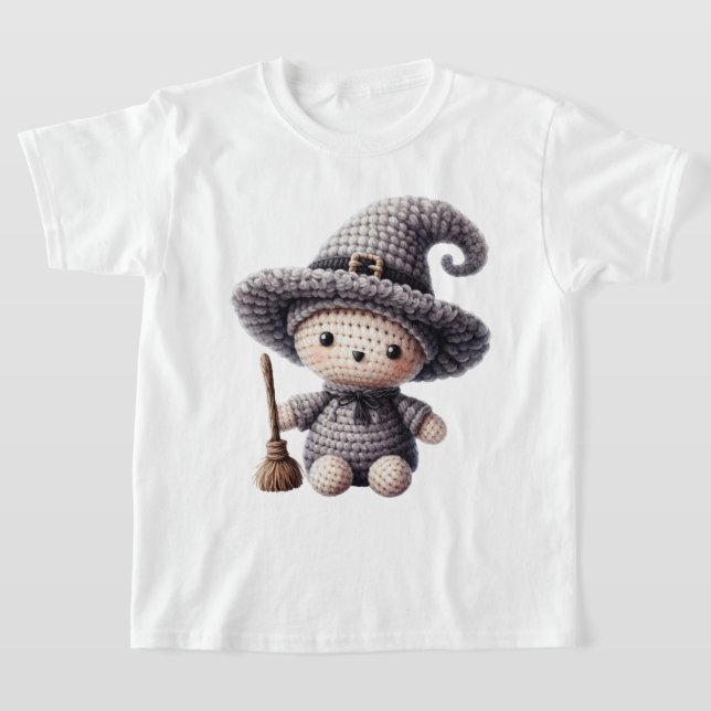 Häkeln Sie süße Hexe T-Shirt (Ablage )