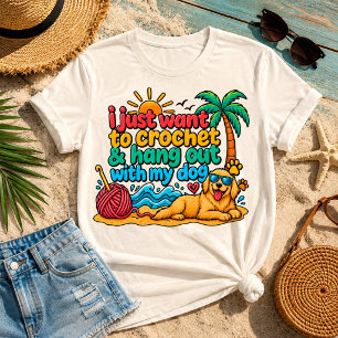Häkeln Sonnenschein mein Hund, das ist meine Art v Tri-Blend Shirt