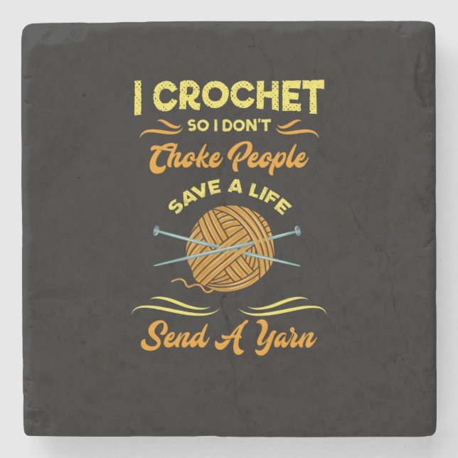 Häkeln Steinuntersetzer (Vorderseite)