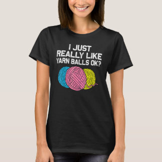 Häkeln Stricken Quilten Nähen Frauen Mädchen T-Shirt
