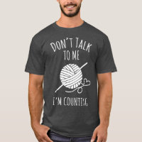 Häkeln TShirt Häkeln Schweigen Zählen