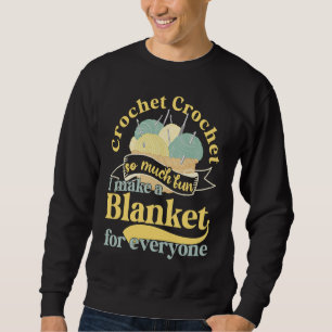 Häkelnd Häkelarbeiterin Näherin Nähgroßmutter Mama Sweatshirt