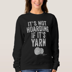 Häkelnde Garn-Horter Häkelliebhaber Stricken Vinta Sweatshirt