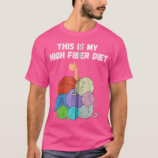 Häkelnde Oberteile für Frauen Lustige Strickmottos T-Shirt