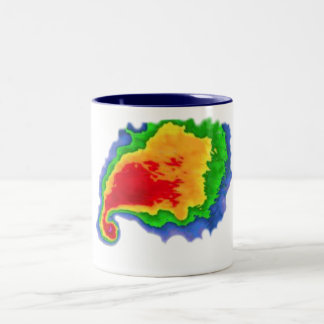 Haken-Echo Zweifarbige Tasse