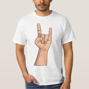 Haken Sie sie Handzeichen-Geste T-Shirt