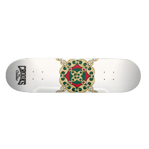 Haken-u. Schloss-Stier-Augen-Verbindung (weiß) Skateboard